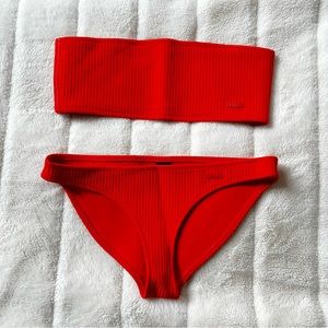 Triangl Swimwear - Bandeau Set - Neon Orange